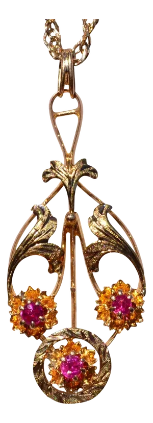 The Whispering Rose: Antique La Valier Pendant