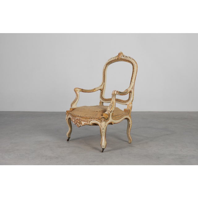 Poetic survivors of early‑19th‑century French craftsmanship, these original Louis XV armchairs. They capture the elegance,...