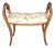Carved Walnut Italian Biedermeier Style Carved Bench C. 1930's For Sale