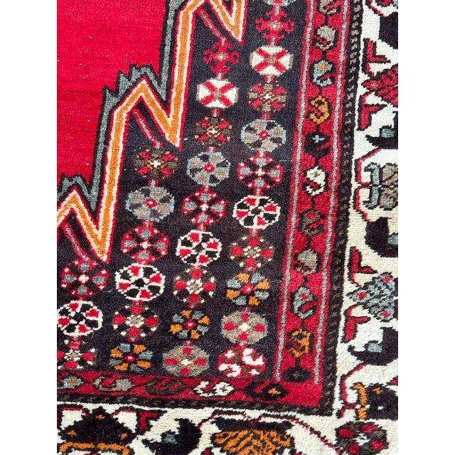 Vintage Rustic Mazlaghan Rug, 1950s For Sale - Image 6 of 18