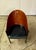1980s Costes" Curved Mahogany or Grey Oak Plywood Armchair by P. Stark for Driade Aleph Ubik Furniture For Sale In New York - Image 6 of 12