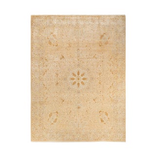 Mogul, One-of-a-Kind Hand-Knotted Area Rug - Ivory, 9' 3" x 12' 4" For Sale