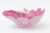 Vintage Murano Pink and Silver Foil Clam Shell Coiled Large Glass Bowl, Signed For Sale - Image 4 of 11