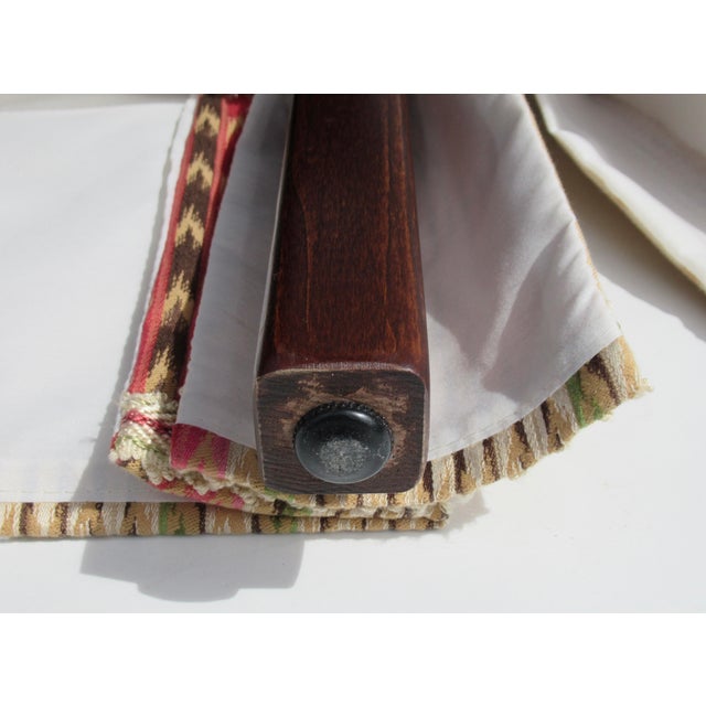 Vintage Charles Stewart Furniture Company Button-Tufted Long Bench With Pierre Frey Textile For Sale - Image 14 of 18