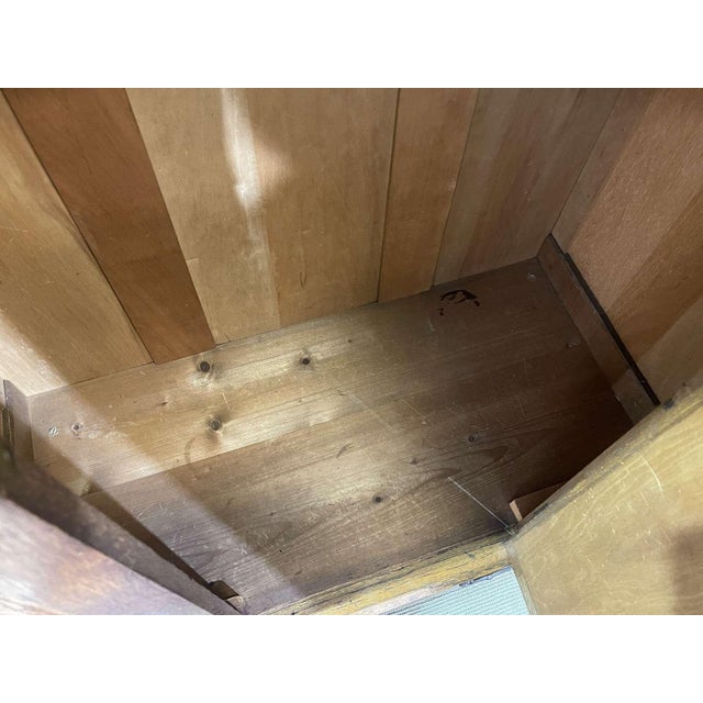 Brown English Wardrobe in Oak For Sale - Image 8 of 14