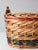 Vintage Woven Basket With Red and Green Bands For Sale - Image 9 of 9