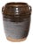 Vintage Chinese Brown Glazed Kitchen Jar For Sale