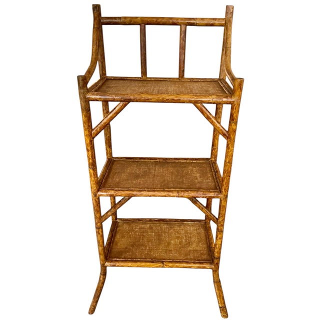 1970s 1970s Vintage Rattan & Seagrass Bookcase Etagere For Sale - Image 5 of 12