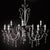 Contemporary Diva 12 Lights Chandelier in Polished Chrome and Crystal by Aggiolight For Sale - Image 3 of 15
