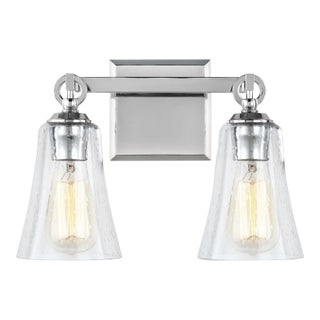 Sean Lavin by Visual Comfort Studio Monterro 2-Light Vanity, Chrome For Sale