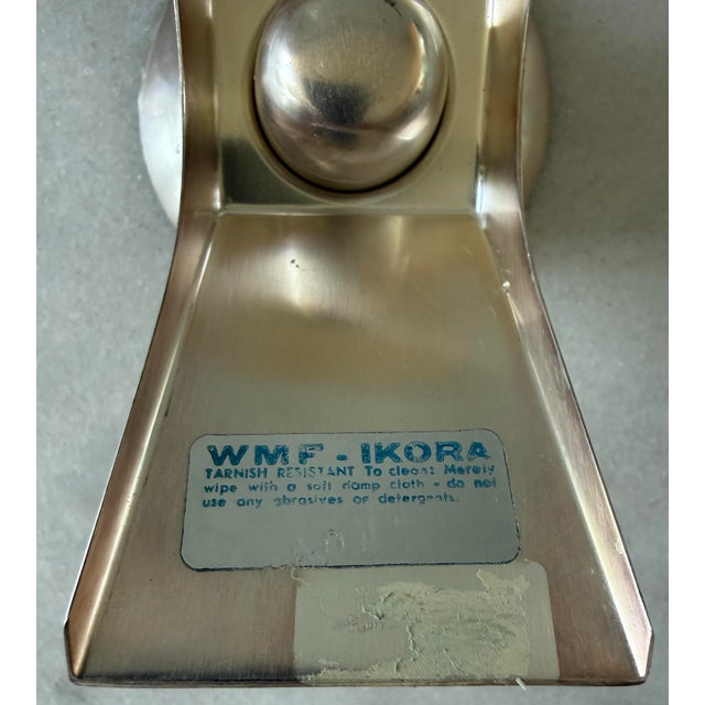 Silver Vintage WMF Ikora Silver Plated Candle Holder For Sale - Image 8 of 8