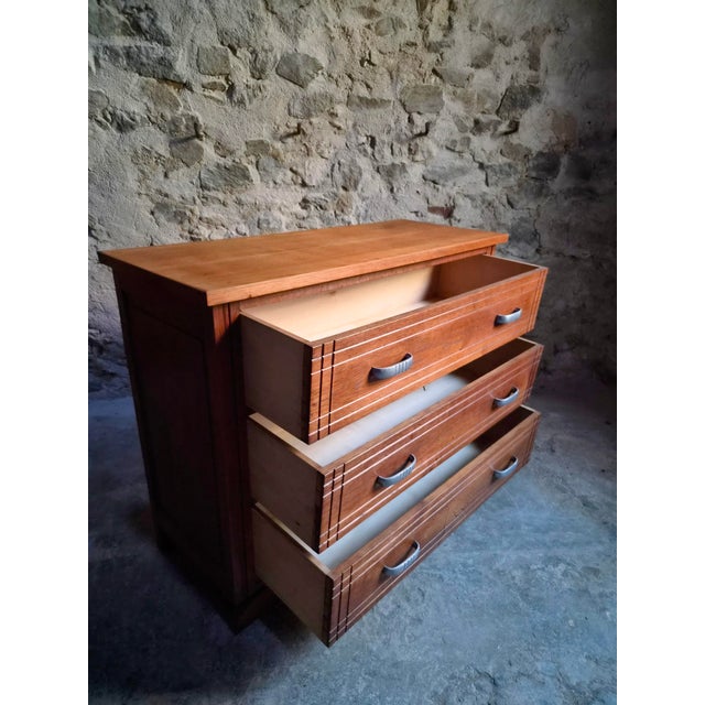 Art Deco French Oak Chest of Drawers, 1920s For Sale - Image 11 of 18