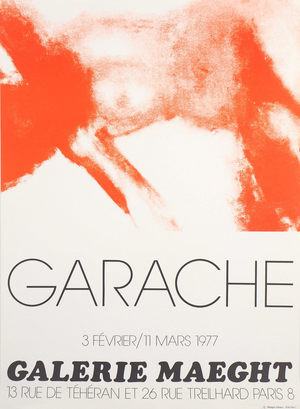 Claude Garache, Nu féminin, Lithograph