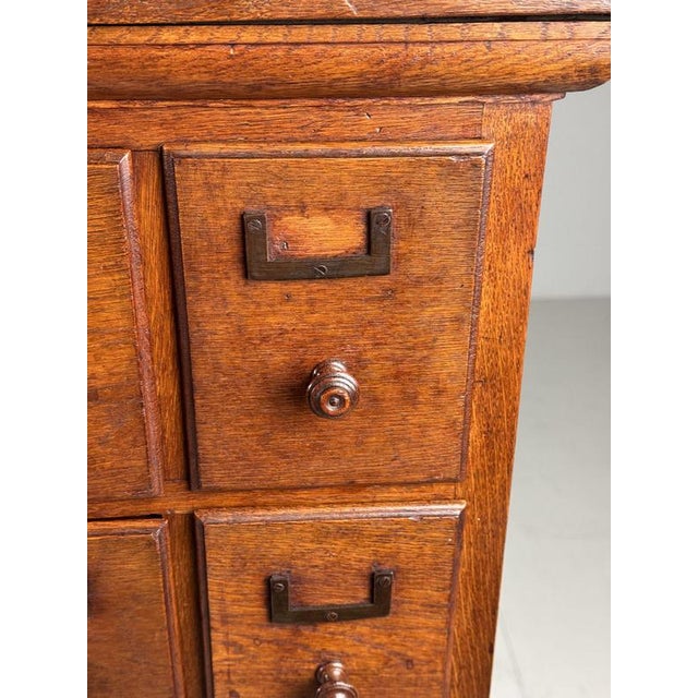 Brown French Oak Pharmacy Cabinet For Sale - Image 8 of 18