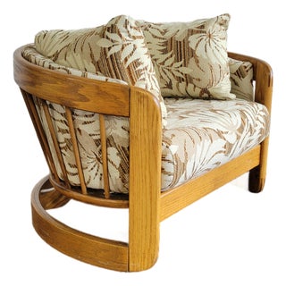 1970s Curved Spindle Back Chair by Howard Furniture For Sale