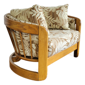 1970s Curved Spindle Back Chair by Howard Furniture