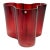 Finland Iittala Alvar Aalto Cranberry Red Vase For Sale