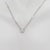Contemporary Estate White Diamond Cluster Pendant Necklace in 14k White Gold For Sale - Image 3 of 6