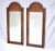 Neoclassical Mid 20th Century Italian Burl Olive Arched Beveled Wall Mirrors For Sale - Image 3 of 10
