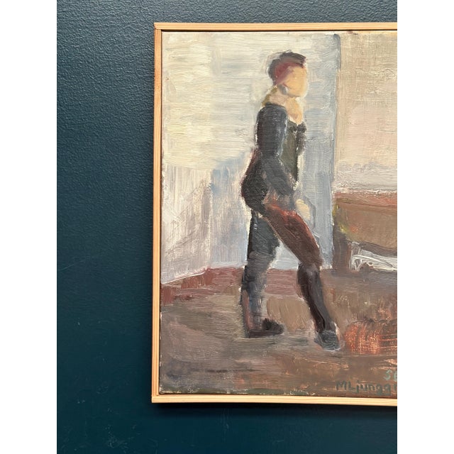 Mid-Century Modern Martin Ljunggren, Dancing Model, 1956, Oil Painting on Canvas, Framed For Sale - Image 3 of 18