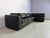 Animal Skin Vintage Black Leather Modular Sofa, 1970s, Set of 5 For Sale - Image 7 of 13
