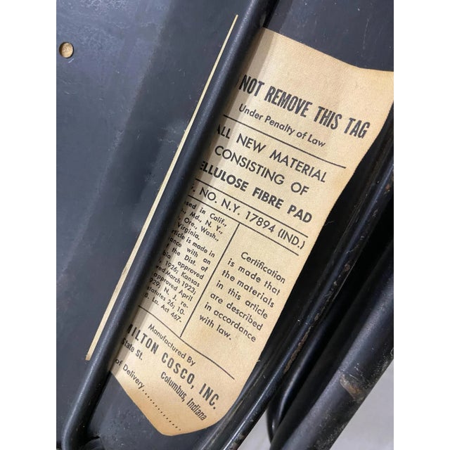 Vintage MCM Gate Leg Static Gray Folding Chairs - Set of 4 For Sale - Image 10 of 11