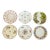 English Fine Bone China Lunch Plates by Shelly - Set of 6 For Sale