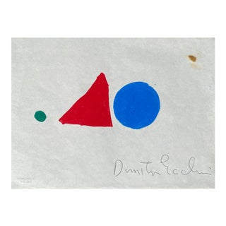 1970s Dimitri Grachis Geometric Abstract For Sale