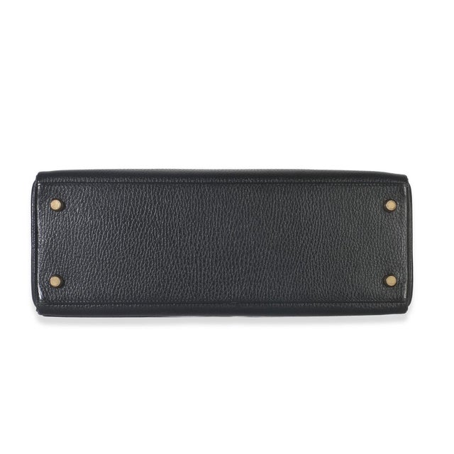 1990s Vintage Black Ardennes Kelly 32 GHW For Sale - Image 5 of 9