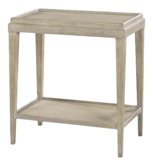 Classic Greyed Two-Tier Side Table