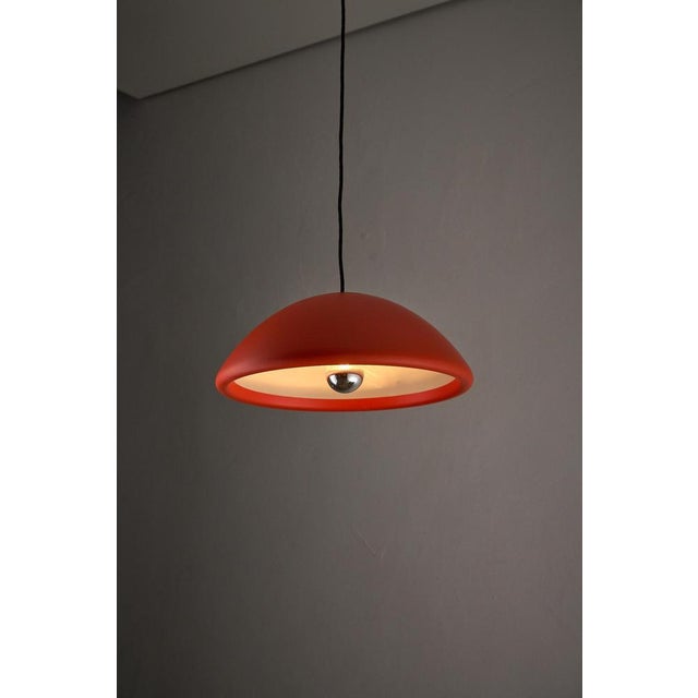 1970s Orange Data 1 Pendant Lamp attributed to Bjarne Bo for Fog & Mørup, 1970s For Sale - Image 5 of 12