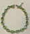 Green 15 Carat Genuine Natural Peridot & Diamond Tennis Bracelet 14 Karat White Gold For Sale - Image 8 of 18