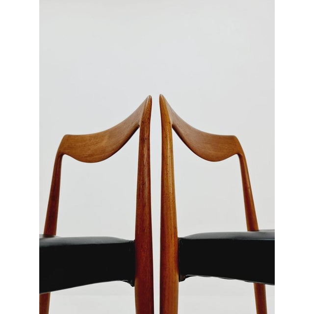 Wood Vintage Norwegian Teak & Leather Chair by Rastad & Relling, 1960s For Sale - Image 7 of 9