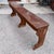 This solid elm wood bench is an Italian antique dating back to the late 18th century. Its structural simplicity and the...