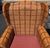 Late 20th Century Pair of Palecek Woven Rattan Wingback Lounge Chairs With Rolled Arms For Sale - Image 11 of 15