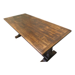 Oak Refectory Dining Table, Late 19th Century For Sale