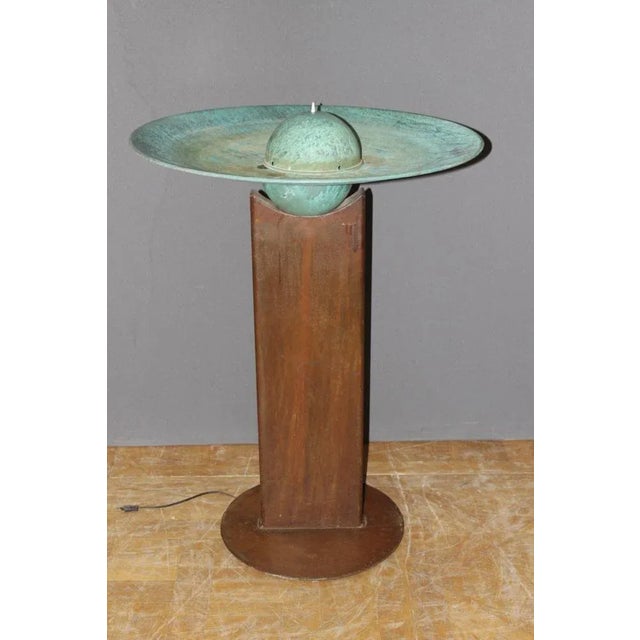 Iron and Copper Fountain by Tom Torrens, 1990 For Sale - Image 11 of 11