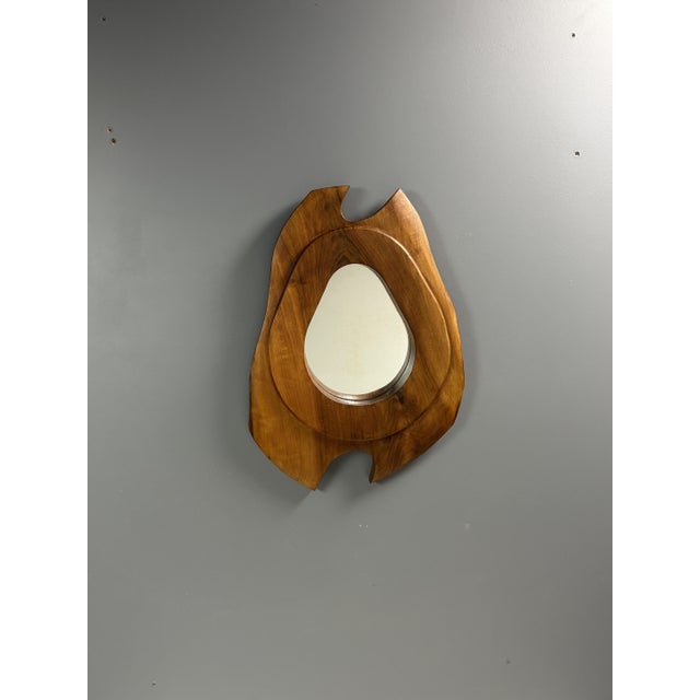 Mid-Century Biomorphic Wall Mirror, France, 1960s For Sale - Image 13 of 15