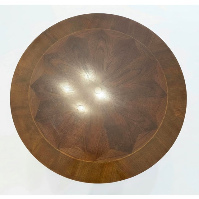 1990s Mahogany Chippendale Side Table - Sunburst Inlay & Claw Feet For Sale - Image 5 of 5