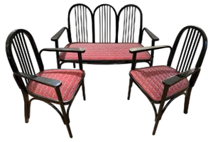 Original Art Nouveau Seating Set, 1890s, Set of 3