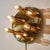Brass ceiling / wall lamp with seven sockets from the 1970s produced by Sölken Leuchten. with some surface scratches on...