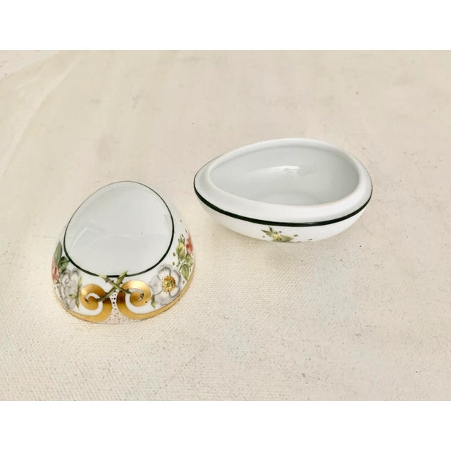Gold Herend Gilt 175th Anniversary Small Egg Box - Rare, a Collector’s Piece! For Sale - Image 8 of 9