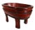 Antique Red Lacquered Wood Bowl With Legs and Cords From China, 19th Century For Sale In New York - Image 6 of 7