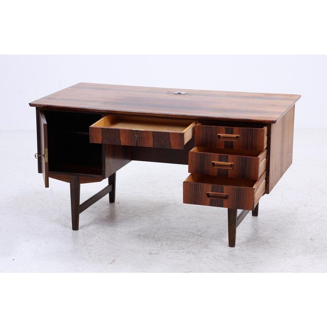 Vintage Danish Rosewood Desk, 1960s For Sale - Image 6 of 18