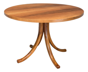 Sculptural Round Dining Table in Walnut by Osvaldo Borsani for Atelier Borsani Varedo, 1945