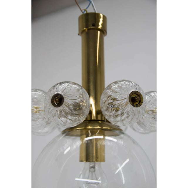 Art Glass Pendant Light by Kamenicky Senov, 1980s For Sale - Image 6 of 7