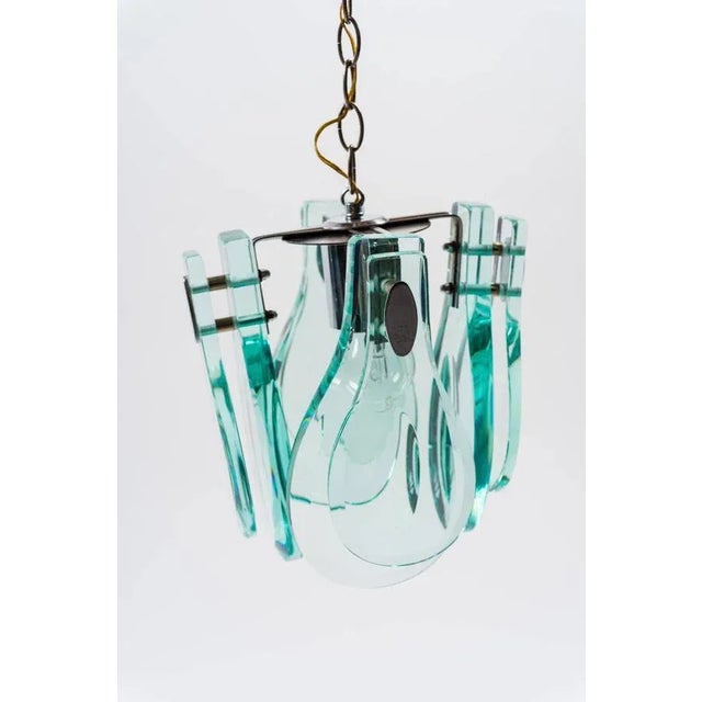1970s Pendant Lamp in the Style of Fontana Arte, Italy, 1970s For Sale - Image 5 of 6