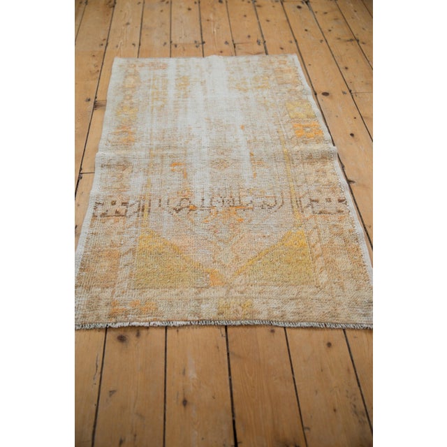 Old New House Vintage Distressed Oushak Rug - 2'7" x 4'2" For Sale - Image 4 of 7