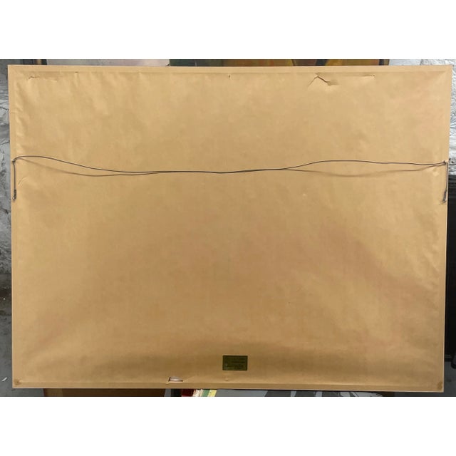 1980s "Transcapes IV" Original Abstract Collage Monoprint by Robert Alan Devoe, Framed For Sale - Image 11 of 13