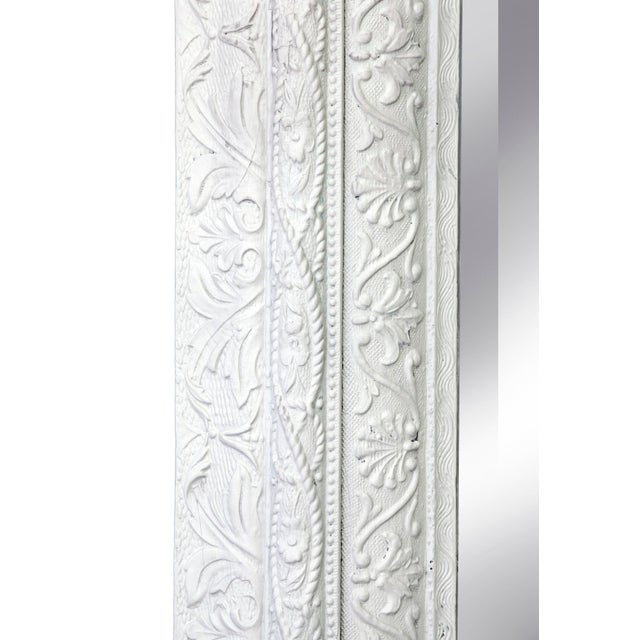 Ivory Victorian Wide Framed Mirror For Sale In Los Angeles - Image 6 of 8
